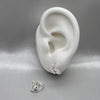 #H164 - Huggie Mariposa Con Piedra Zirconia Plata - LL2.3