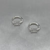 #H193 - Huggie Con Zirconia Plata - LL1.5