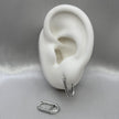#H199 - Huggie Clip Piedra Zirconia Plata - B14/2.3