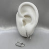 #H199 - Huggie Clip Piedra Zirconia Plata - B14/2.3