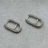 #H199 - Huggie Clip Piedra Zirconia Plata - B14/2.3