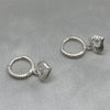 #H200 - Huggie Colgante Corazón Piedra Zirconia Plata - B08/2.9
