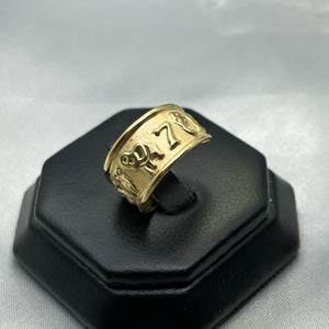 #HE132 - Anillo Ajustable De Herradura De Oro 10K - J05/2.4