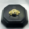 #HE134 - Anillo De Herradura Y Caballo De Oro 10k - H04/2.5