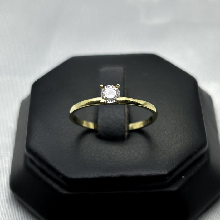 #HE142 - Anillo Solitario De Oro 10k - H07/1.4