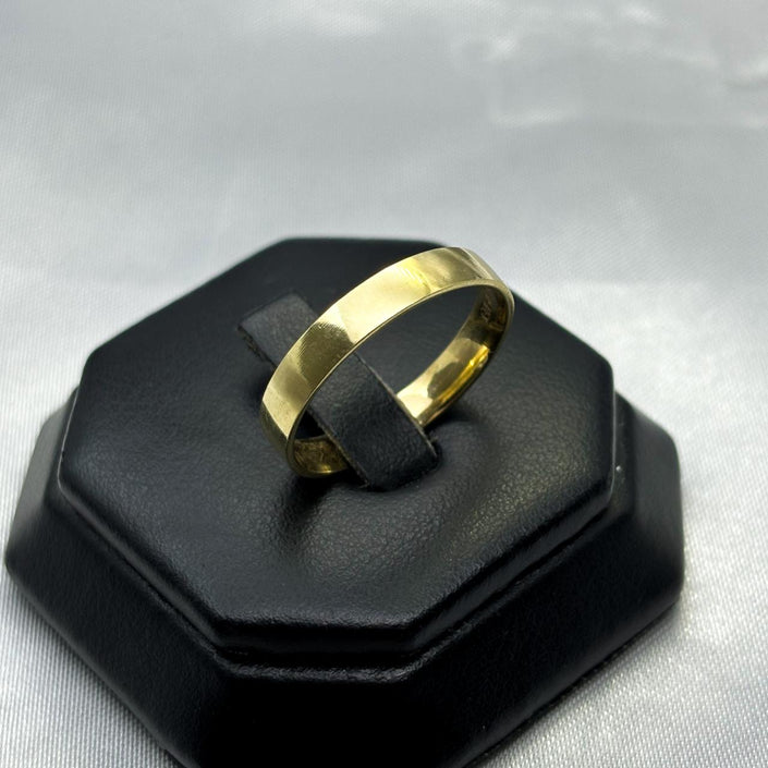 #HE151 - Argolla Medio Tubo Semi Confort De Oro 10k - H05/3.4