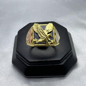 #HE153 - Anillo De Águila De Oro 10k - J05-6.3gr