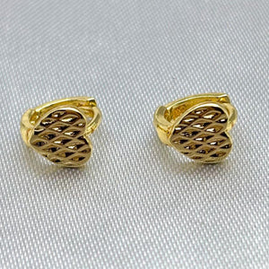 #HOL119 - Huggies De Corazón Oro Laminado 18K