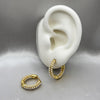 #HOL163 - Huggie Bolitas Oro Laminado 18K