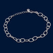 #PA328 - Pulsera Cadena De Plata - MI3.9