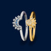 #AL116 - Alianza De Sol Y Luna Con Zirconia Plata - IC4.3