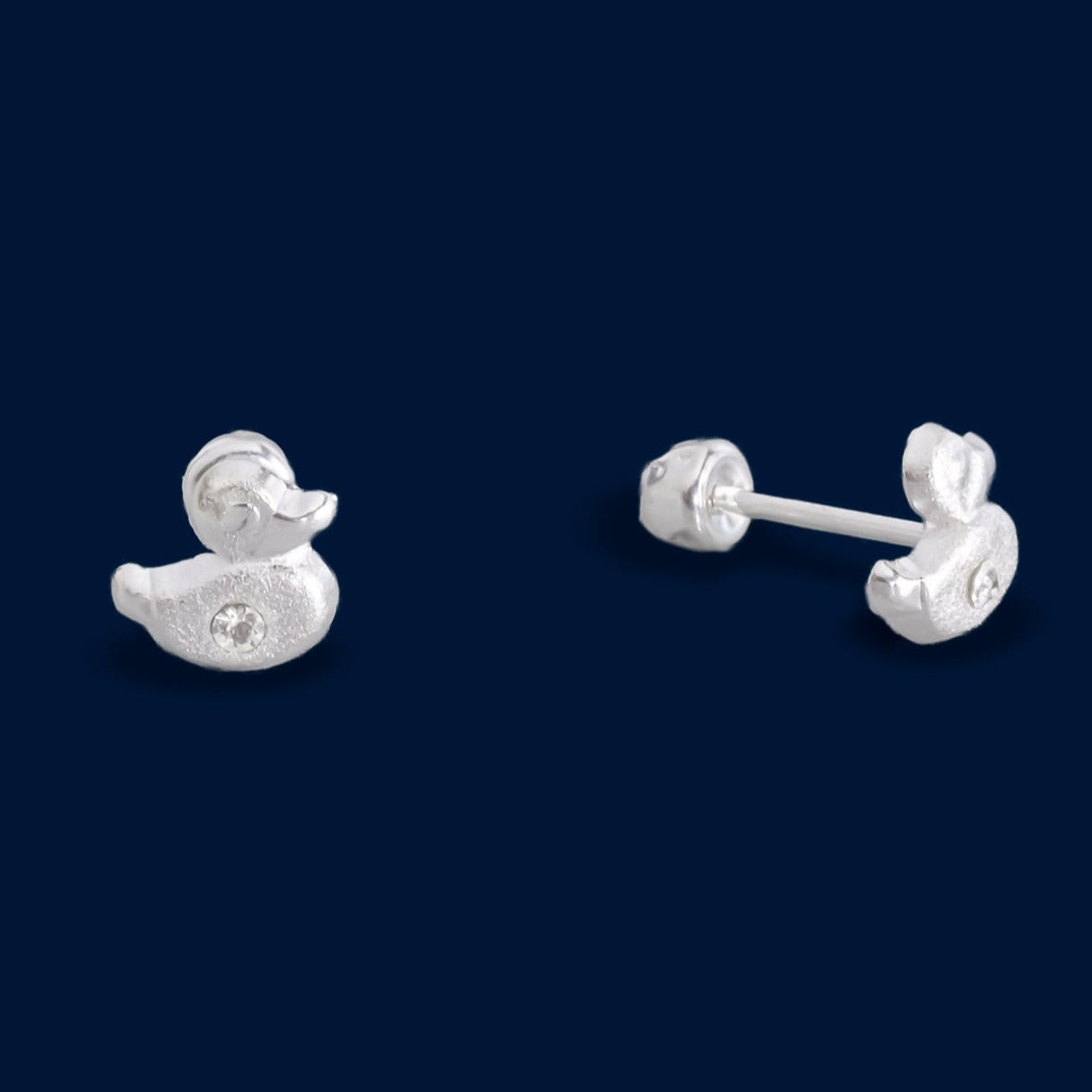#BR161 - Broquel Pato Goma Con Zirconia - BP