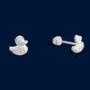 #BR161 - Broquel Pato Goma Con Zirconia - BP