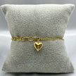 #PA10102 - Pulsera Cadena Y Corazón De Oro 10k - J07/2.4