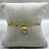 #PA10102 - Pulsera Cadena Y Corazón De Oro 10k - J07/2.4