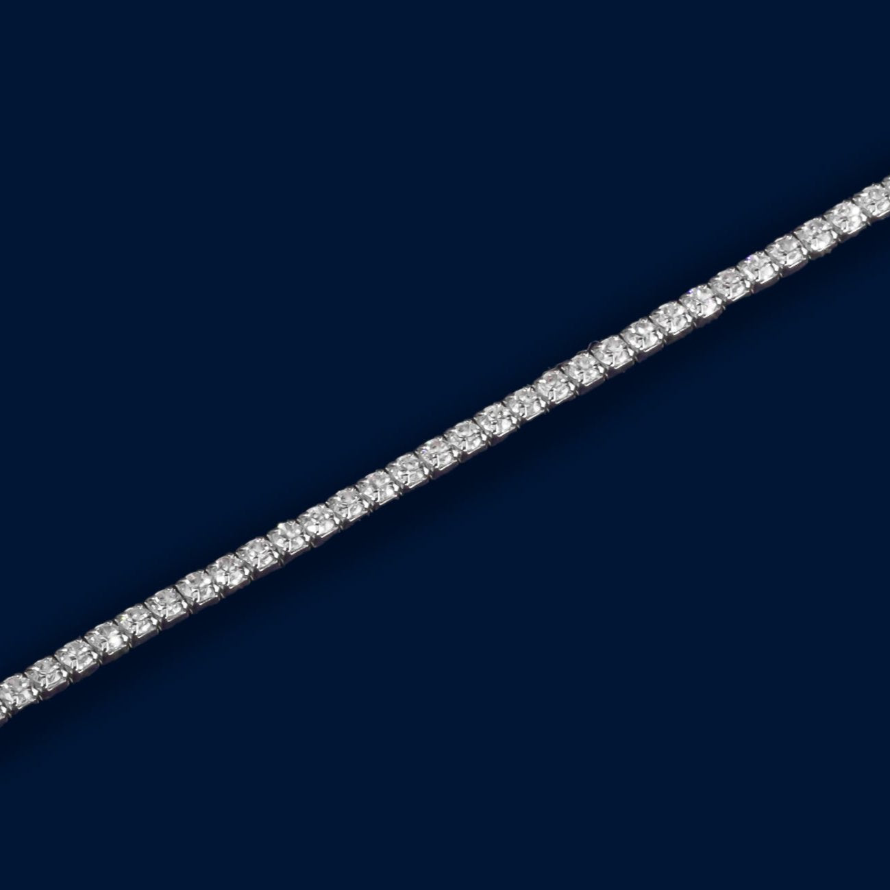 #PA102 - Pulsera Tipo Tenis De Plata - MI3.9