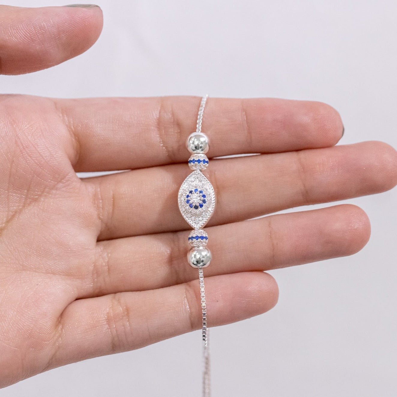 #PA121 - Pulsera De Ojo Turco Ajustable - IP6.3
