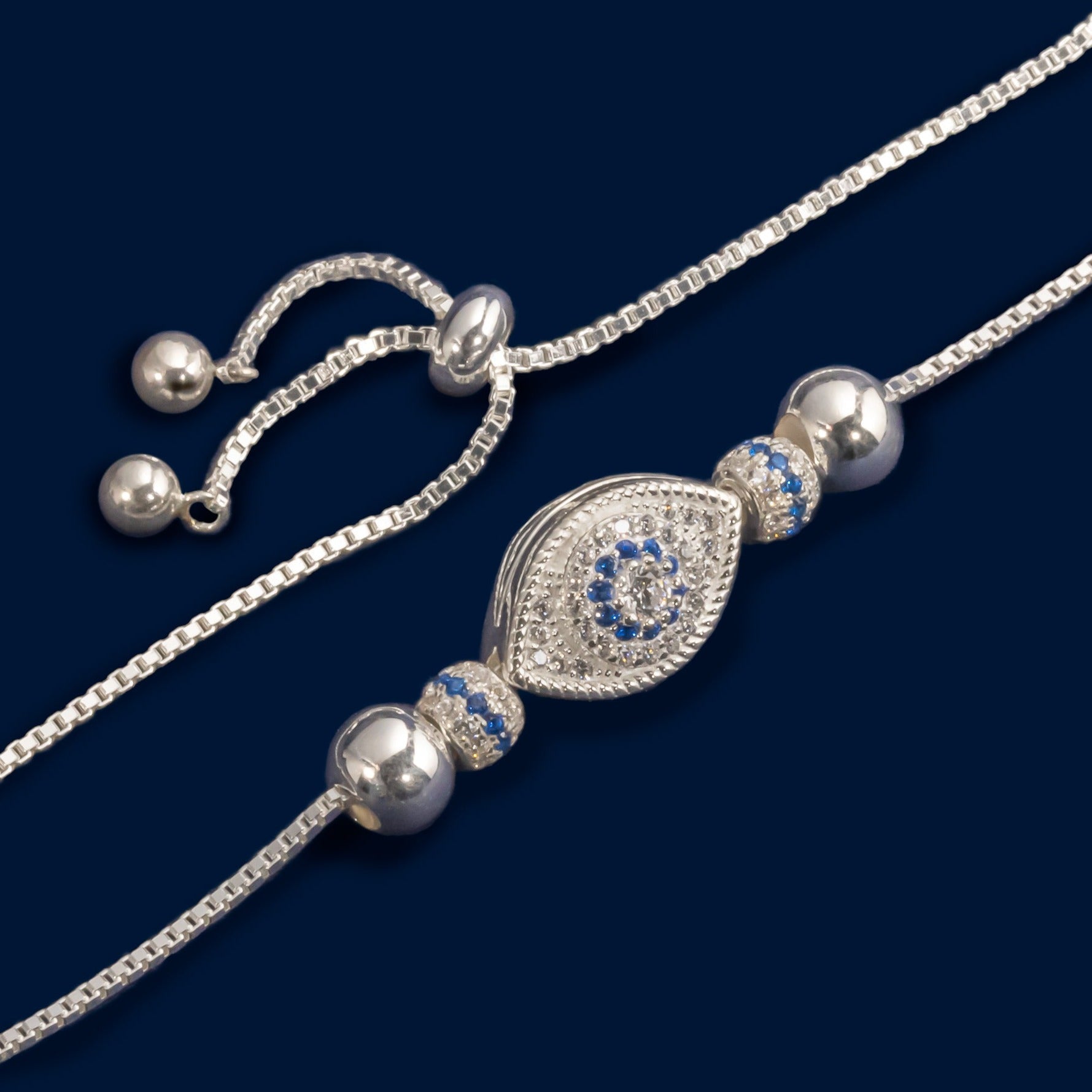 #PA121 - Pulsera De Ojo Turco Ajustable - IP6.3