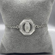 #PA162 - Pulsera Dije Virgen De Guadalupe Piedra Zirconia Plata - F5.6
