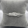 #PA167 - Pulsera San Judas Tadeo Con Piedra Zirconia Plata - ZC4.8