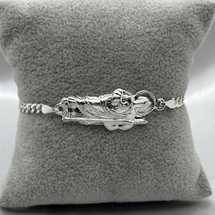 #PA212 - Pulsera San Judas Tadeo Plata - ZC6.4