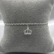 #PA235 - Pulsera Corona Con Piedra Zirconia Plata - LL2.5