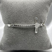 #PA236 - Pulsera Cruz Con Medalla San Benito Plata - ZC6.1