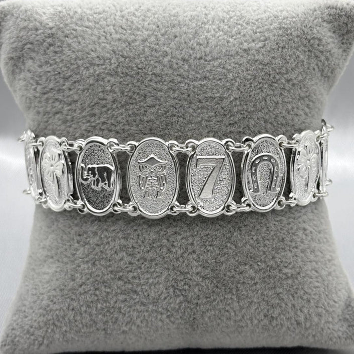 #PA290 - Pulsera Dijes De La Suerte Plata - ZC13.3