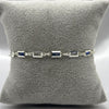 #PA294 - Pulsera Rectangular Con Zirconia Plata -ZC4.1