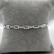 #PA294 - Pulsera Rectangular Con Zirconia Plata -ZC4.1