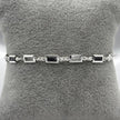 #PA294 - Pulsera Rectangular Con Zirconia Plata -ZC4.1
