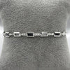 #PA294 - Pulsera Rectangular Con Zirconia Plata -ZC4.1