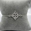 #PA321 - Pulsera Nudo De Bruja Con Piedra Zirconia Plata - ZC4.2