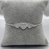 #PA322 - Pulsera Triple Corazón Con Piedra Zirconia Plata - ZC4.3