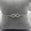 #PA324 - Pulsera Infinito Con Piedra Zirconia Plata - ZC3.0