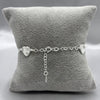 #PA336 - Pulsera Corazones Diamantado Plata - A11/3.8