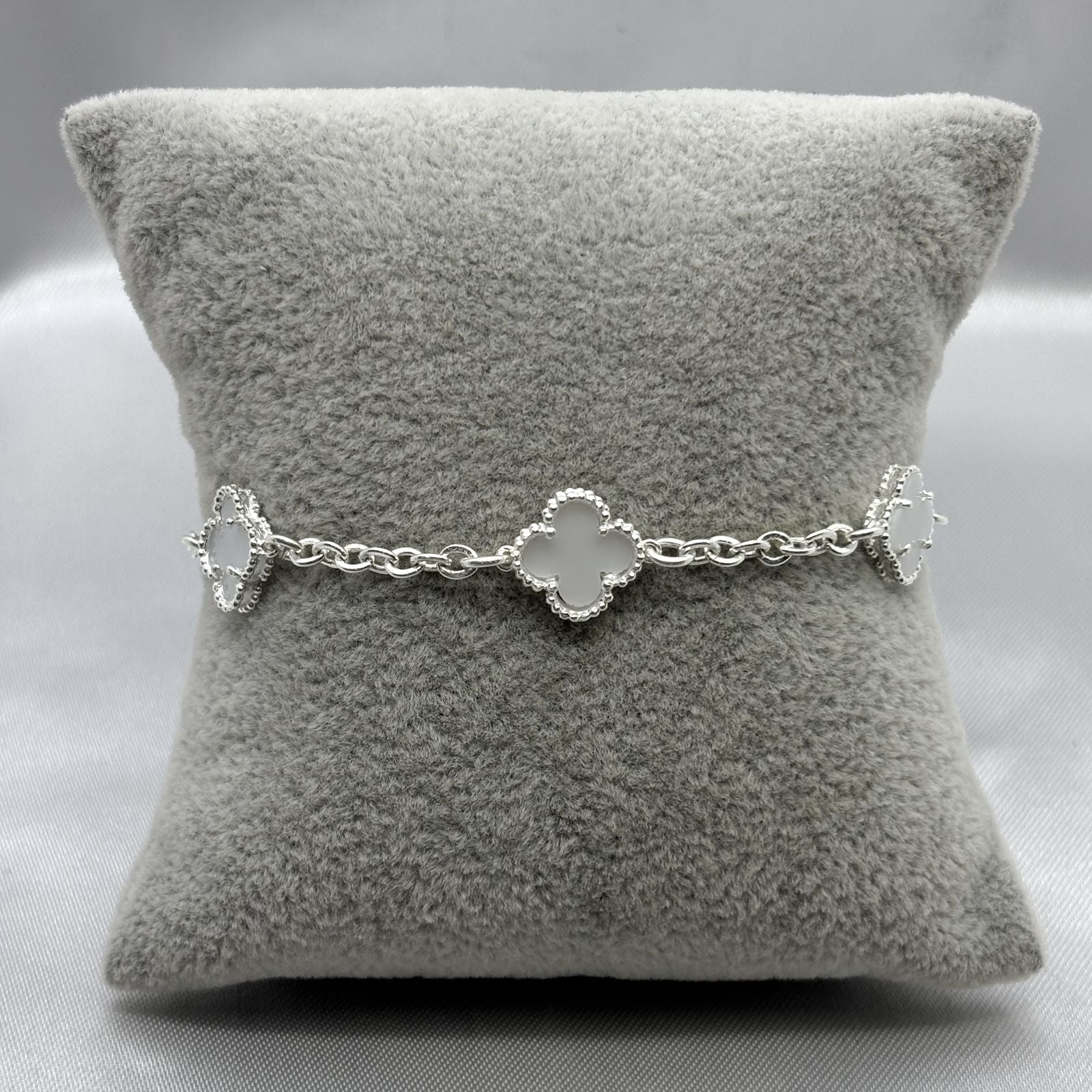 #PA488 - Pulsera Trébol Tipo Van Cleef Plata - A15/6.3