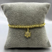 #PAL164 - Pulsera Ajustable Tortuga Piedra Zirconia Oro Laminado 18K