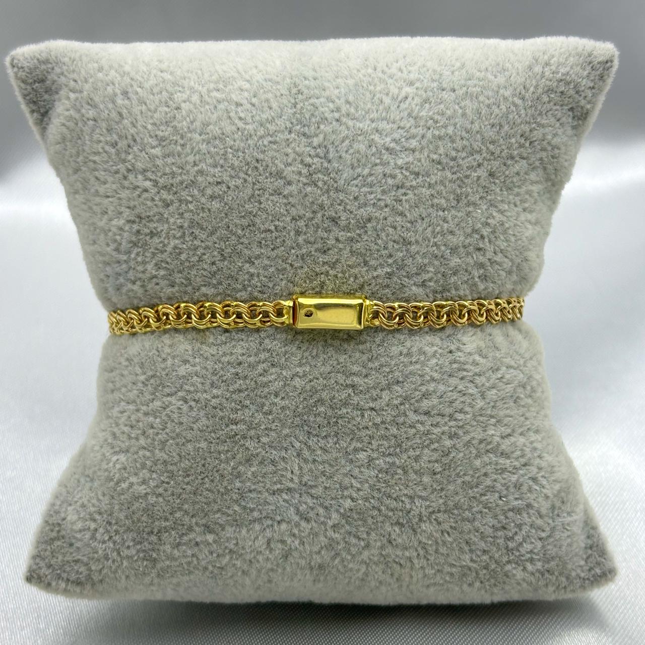#PO10104 - Pulso Tejido Chino De Oro 10k - 080 - 3 mm - J02/4.6