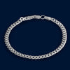 #PO102 - Pulso Cubano Plata - 120 - 5 mm - CE6.4