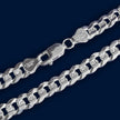 #PO104 - Pulso Cubano Diamantado Plata - 200 - 8 mm - A06/16.0
