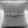 #PO128 - Pulso Monaco Piedra Zirconia Baño Rodio/Plata - 6 mm - MI14.1