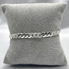#PO129 - Pulso Monaco Piedra Zirconia Baño Rodio/Plata - 6 mm - MI14.2