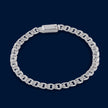 #PO201 - Pulso Tejido Chino Plata - 6 mm - CE15.5