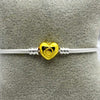 #PP120 - Pulsera Para Charm Corazón Plata - B11/13.3