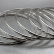 #SE103 - Semanario Circular Diamantado Aleatorio Terminado Almendrado Plata - CE22.7