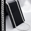 #CAD174 - Cadena Cubana Diamantada Plata - 120 - 6 mm - CE23.6