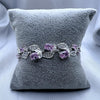 #PA308 - Pulsera De Hojas Con Flores De Piedra - AI11.0
