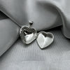 #D235 - Dije/Relicario De Corazón De Plata Con Piedra - MI3.3