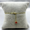 #PA10111- Pulsera Tipo Van Cleef De 1 Trébol De Oro 10k 2.1